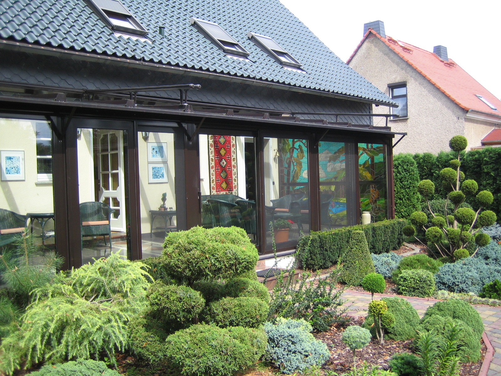 Wintergarten,Markise und W�rmepumpe